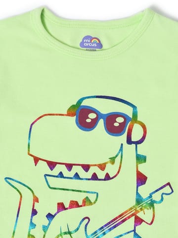 Mi Arcus Graphic Printed Cotton T-shirt for Kids