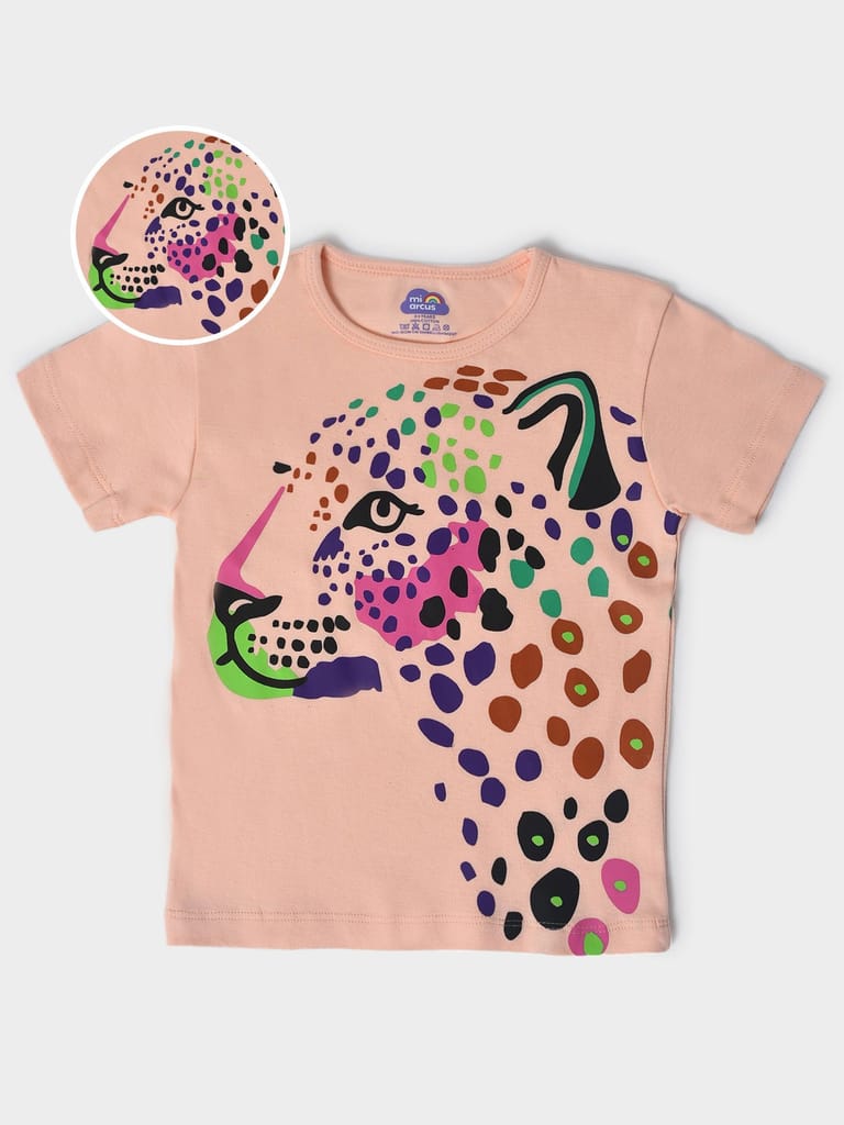 Mi Arcus Graphic Printed Cotton T-shirt for Kids