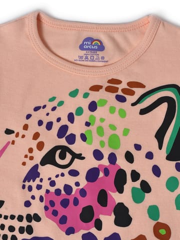 Mi Arcus Graphic Printed Cotton T-shirt for Kids