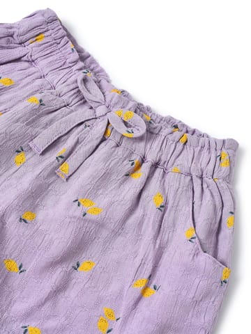 Mi Arcus Cotton Printed Regular Fit Mid Rise Shorts for Girls