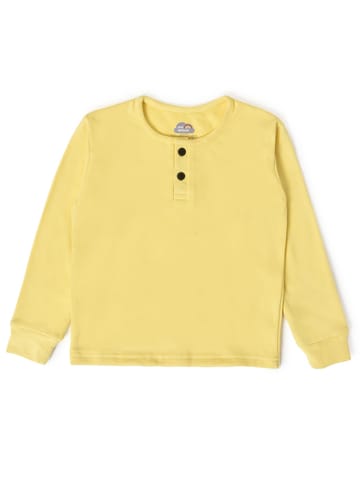 Mi Arcus Solid Yellow T-shirt with Trousers for Kids