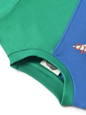 Mi Arcus Colourblocked Full Sleeve Sweatshirt with Pyjama Set for Kids