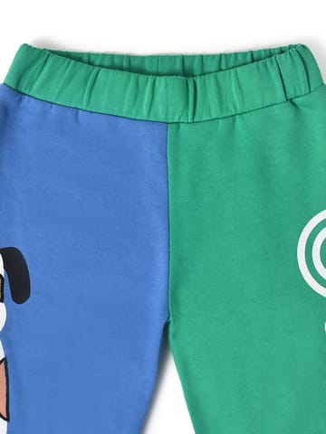 Mi Arcus Colourblocked Full Sleeve Sweatshirt with Pyjama Set for Kids