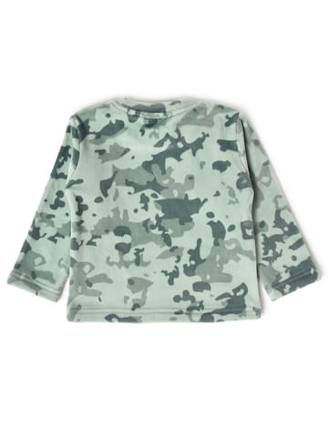 Mi Arcus Green Printed T-shirt with Trousers for Kids