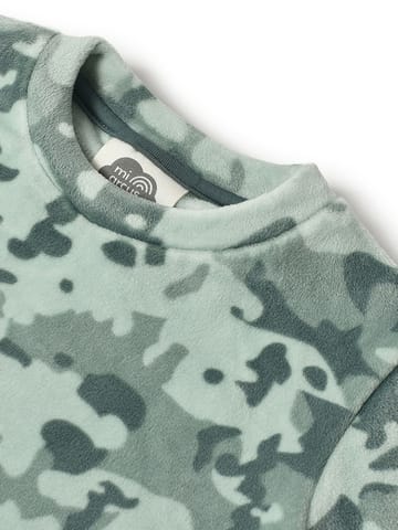 Mi Arcus Green Printed T-shirt with Trousers for Kids