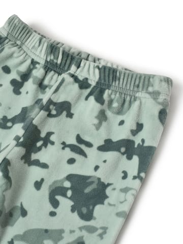 Mi Arcus Green Printed T-shirt with Trousers for Kids