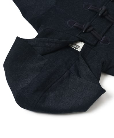 Mi Arcus Navy Blue Longline Tailored Hooded Jacket for Kids