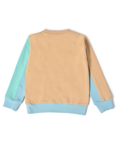 Mi Arcus Colorblock Full Sleeve Sweatshirt with Pyjama for Kids