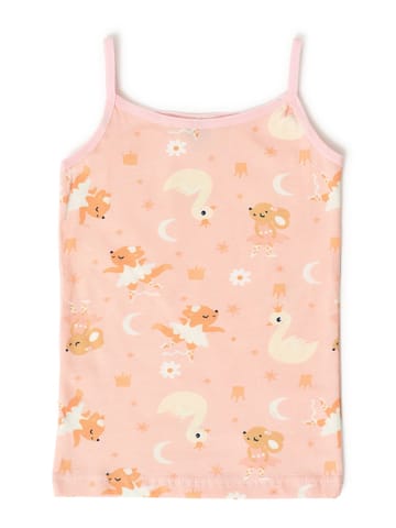 Mi Arcus Cotton Printed Camisole with Short for Girls