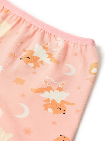 Mi Arcus Cotton Printed Camisole with Short for Girls