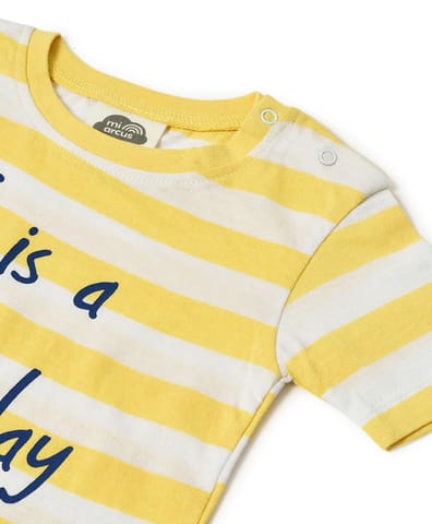 Mi Arcus Holiday Printed T-Shirt with Shorts Set for Kids