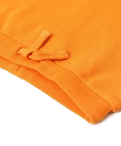 Mi Arcus Printed Orange Sweatshirt with Pyjama Set for Kids