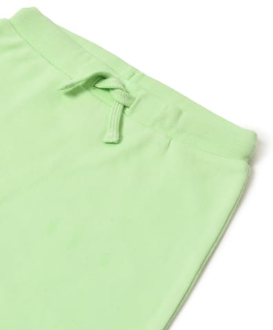 Mi Arcus Green Printed Sweatshirt with Pyjama Set for Kids