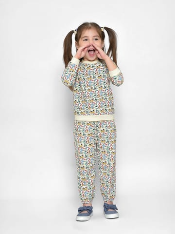 Mi Arcus Peanuts Winter Sweatshirt with Pyjama Set for Kids