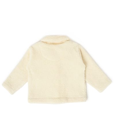 Mi Arcus Knitted Cream Winter Jacket