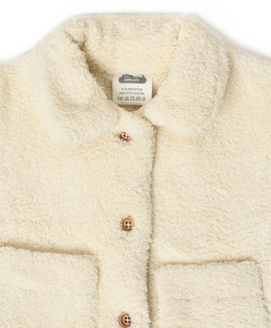 Mi Arcus Knitted Cream Winter Jacket