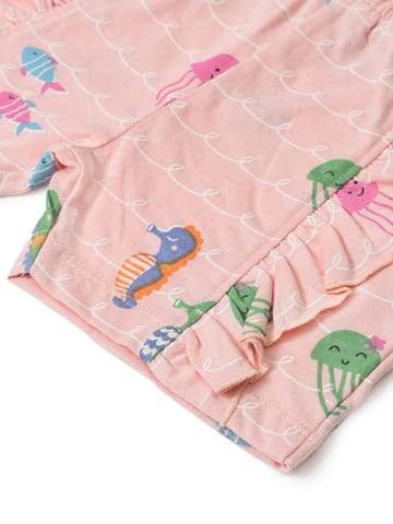 Mi Arcus Sea Animal Print Shorts for Girls Pack of 3