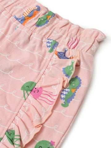 Mi Arcus Sea Animal Print Shorts for Girls Pack of 3