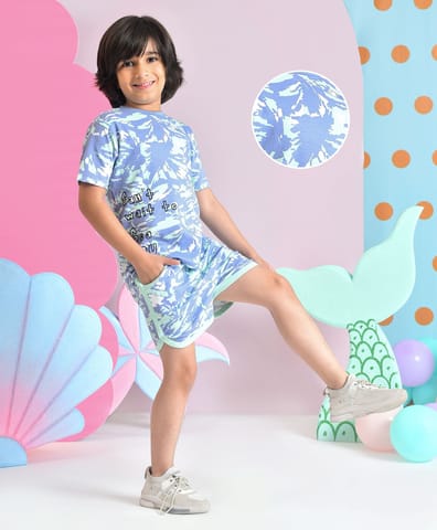 Mi Arcus Tie Dyed T-shirt with Shorts Set for Kids