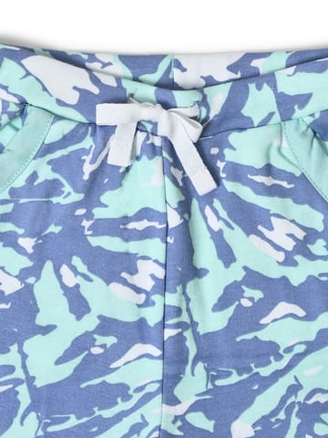 Mi Arcus Tie Dyed T-shirt with Shorts Set for Kids