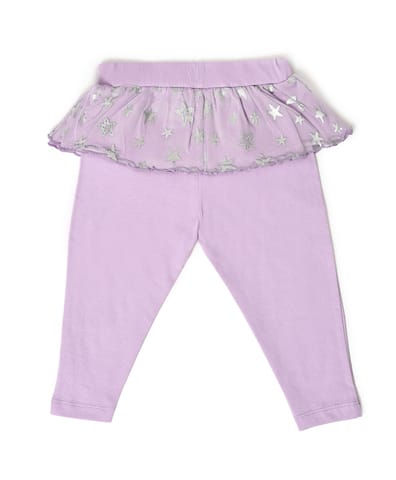 Mi Arcus Printed Legging with Tutu Ruffle Pack of 2
