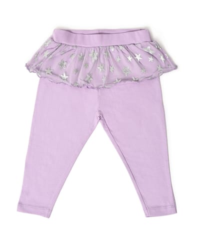 Mi Arcus Printed Legging with Tutu Ruffle Pack of 2