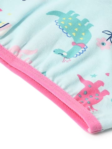 Mi Arcus Cotton Printed Camisole with Short for Girls