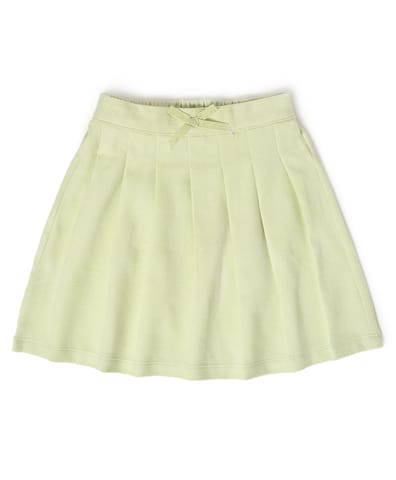 Mi Arcus Solid Lemon Mini Skirt for Girls