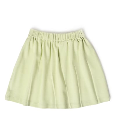 Mi Arcus Solid Lemon Mini Skirt for Girls