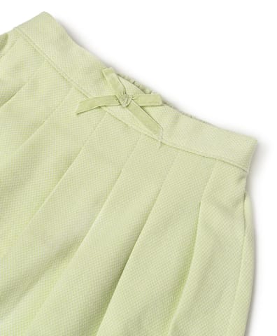 Mi Arcus Solid Lemon Mini Skirt for Girls