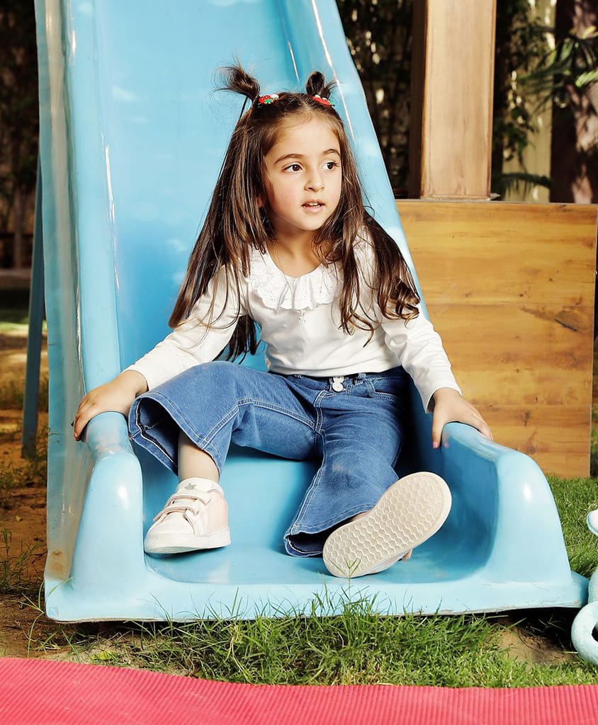 Mi Arcus Fit and Flare Blue Denim for Girls