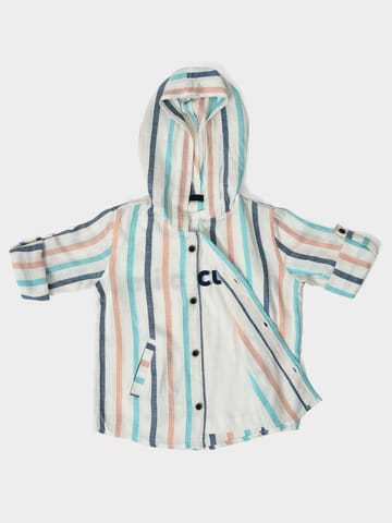Mi Arcus Hooded Shirt with Tee Set for Boys