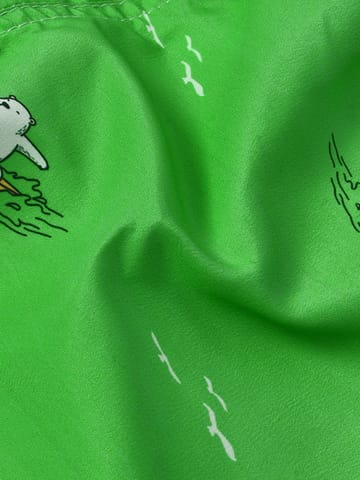 Mi Arcus Green Printed Swimwear Short for Kids