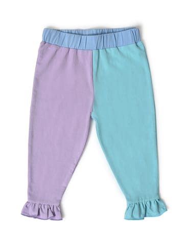 Mi Arcus Ruffled Solid Legging for Girls Pack of 2