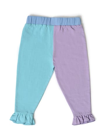 Mi Arcus Ruffled Solid Legging for Girls Pack of 2