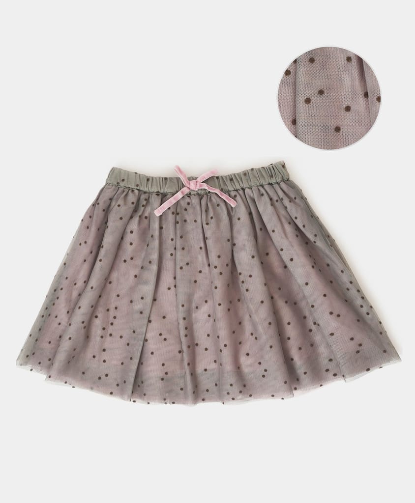 Mi Arcus Tulle Tutu Skirt with Polka Dot for Girls