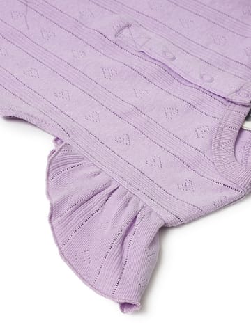 Mi Arcus Purplish Onesie for Baby Girl