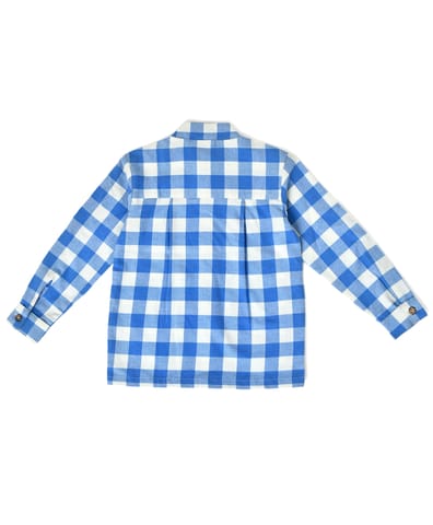Mi Arcus Check Printed Cotton Flannel Shirt For Baby Boy
