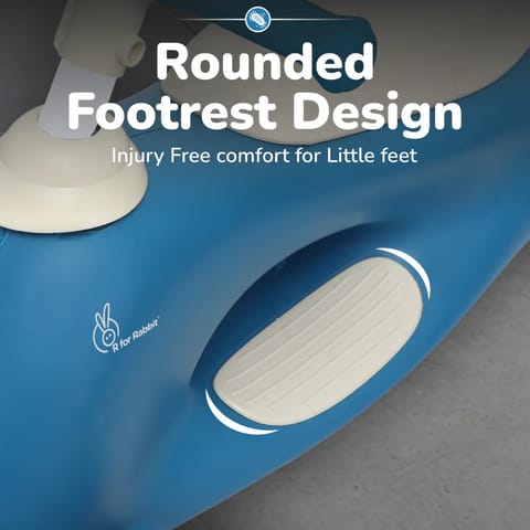 R For Rabbit Speedster Zoomy Push Ride On Car for Kids, Blue Grey
