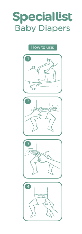 Speciallist New Born Diapers- Pack of 10 (Upto 5 kg)