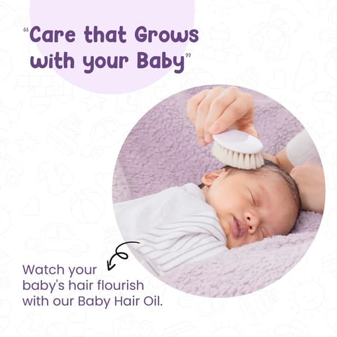 Mother Sparsh Nourishing Baby Hair Oil - Enriched with Saffron & Almond