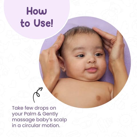 Mother Sparsh Nourishing Baby Hair Oil - Enriched with Saffron & Almond