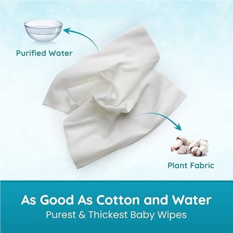 Mother Sparsh 99% Pure Water Unscented Baby Wipes-1X40Pcs