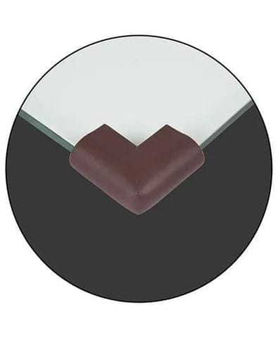 Safe-O-Kid-Pack of 16-U-Shape ExtraThick CornerCushion-Brown