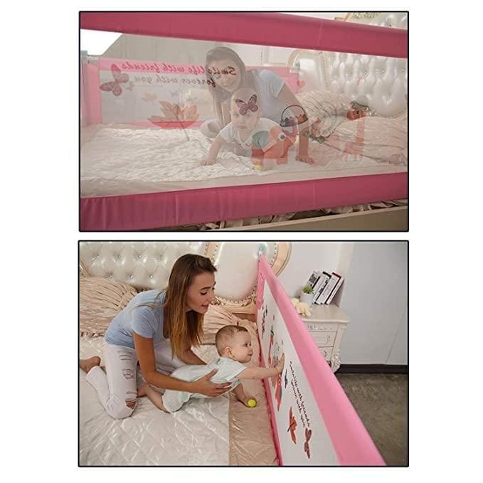 Safe-O-Kid Up & Down 4 Ft Bedrail Guard - Pink- Pack of 1