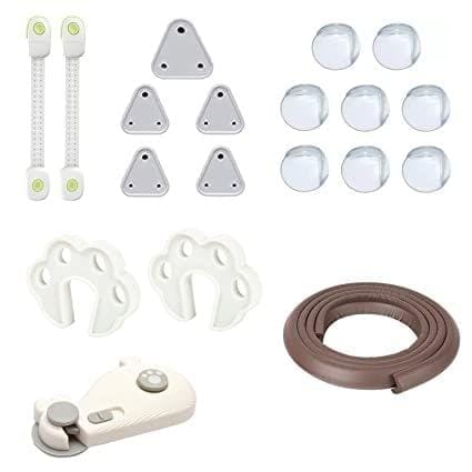 Safe O Kid 1 Guards, 4 Stoppers, 4 Whale Shaped Lock, 10 Electric Plugs, 4 Safety Lock