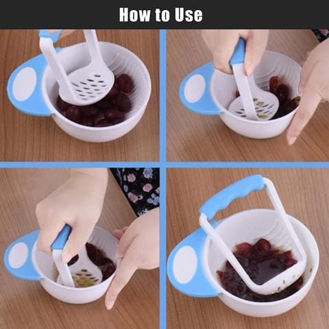 Safe-O-Kid Food Grinding Bowl and Fruit Nibbler for complete easy feeding
