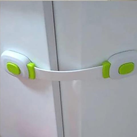 Safe-O-Kid Push Key Child Safety Lock With Smiley Shaped Corners