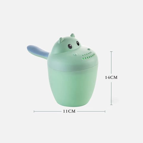 Safe-O-Kid Baby Foldable Bathtub with Temperature Sensitive Plug with 1 Hair Washing Mug