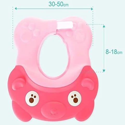 Safe-O-Kid Baby Foldable Bathtub with Temperature Plug with 1 No Tear & Adjustable Shampoo Hat